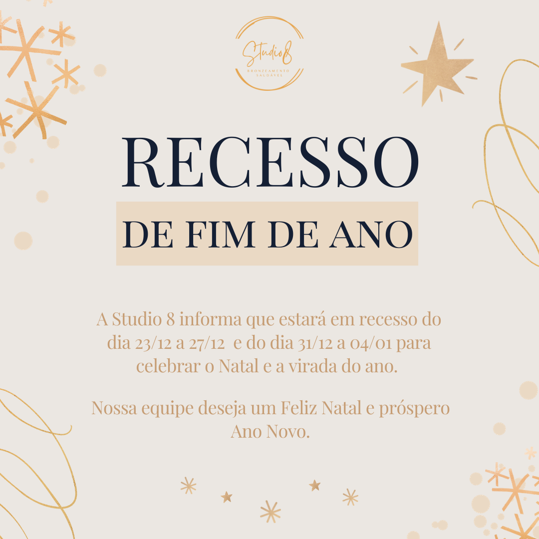 recesso final de ano studio8
